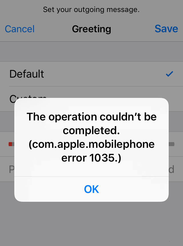 com.apple.mobilephone Error message