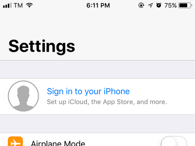 sign into your iphone