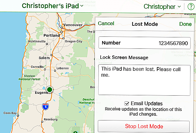 ipad stop lost mode icloud