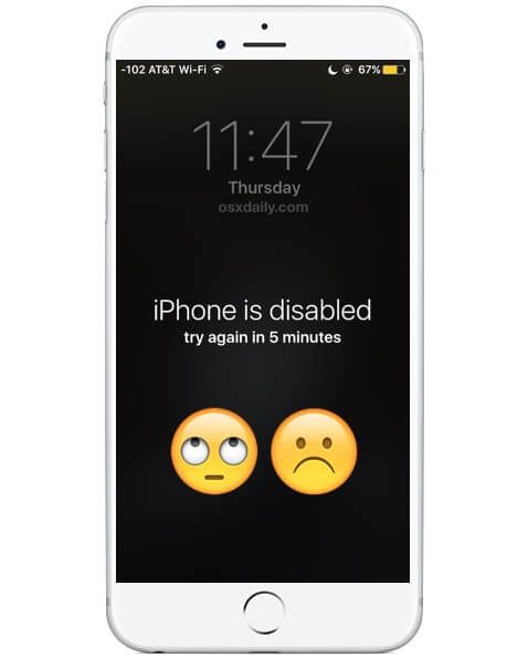 how to undisable iphone