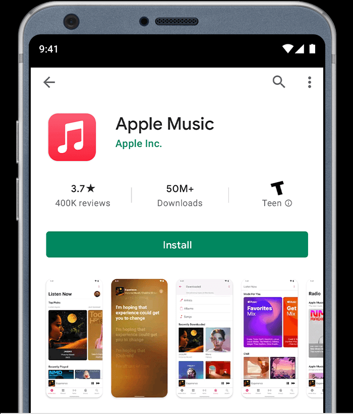 reinstall apple music