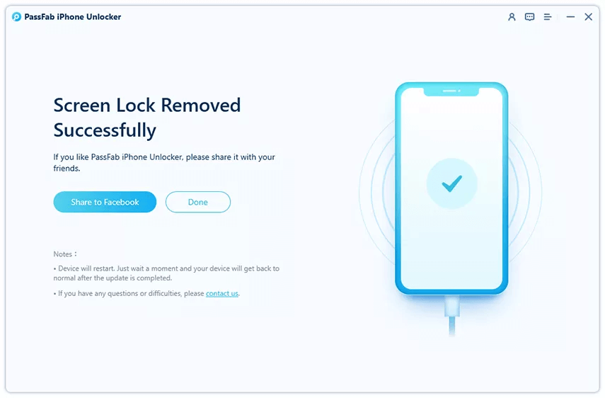 unlock successfully