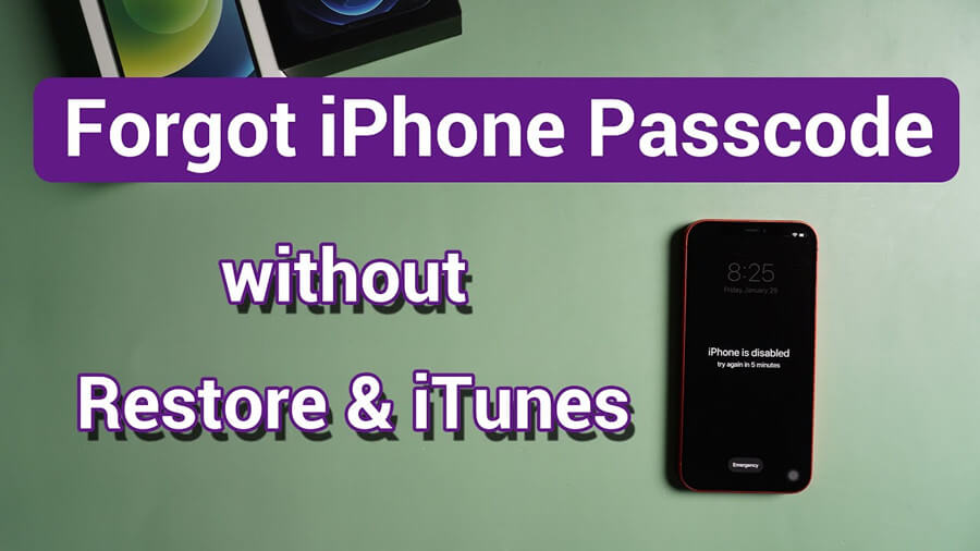 forgot iphone passcode without restore