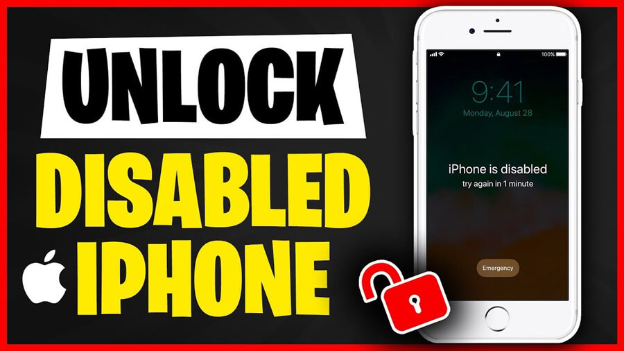 unlock disabled iphone