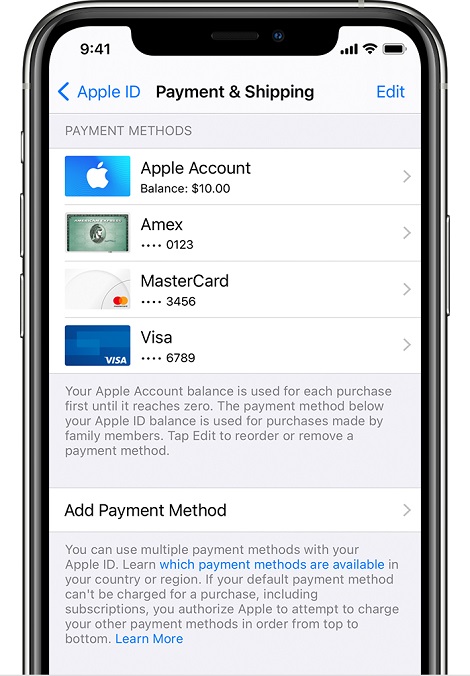 apple payment method declined fix