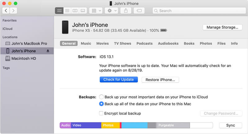 how to update iphone if storage is full