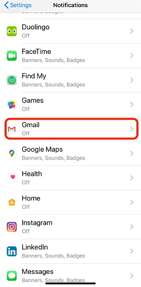 ios 15 gmail not working
