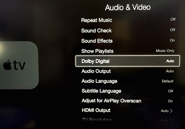 hulu apple tv no sound