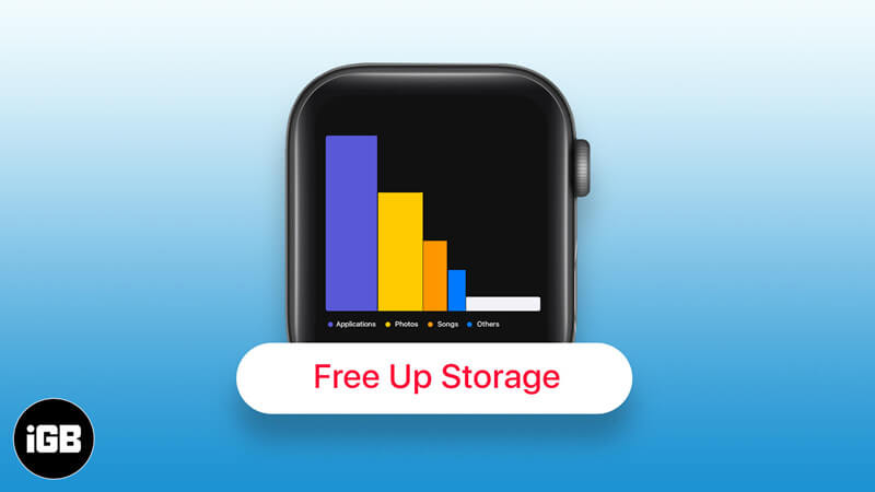 free up apple watch storage