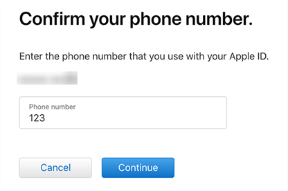 iforgot phone number