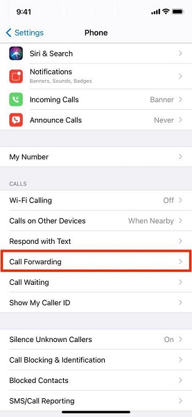 iphone failed calls