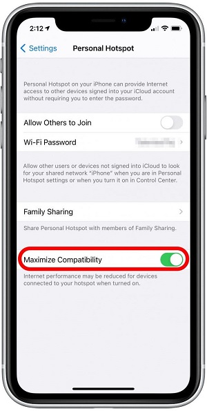 verizon iphone hotspot not working