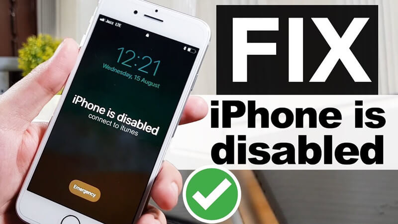 how to unlock a disabled iphone without itunes or wifi