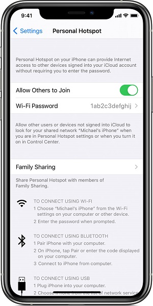 iphone 12 hotspot not working