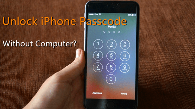 unlock iphone passcode without computer