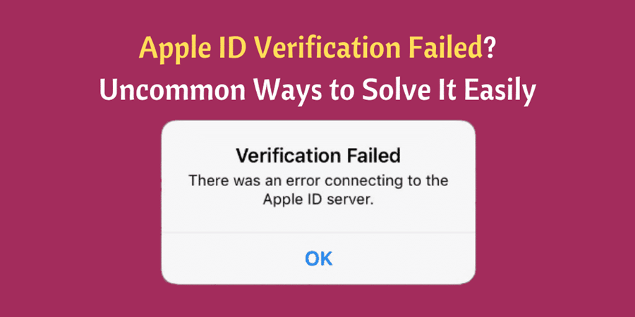 fix there was an error connecting to the apple id server