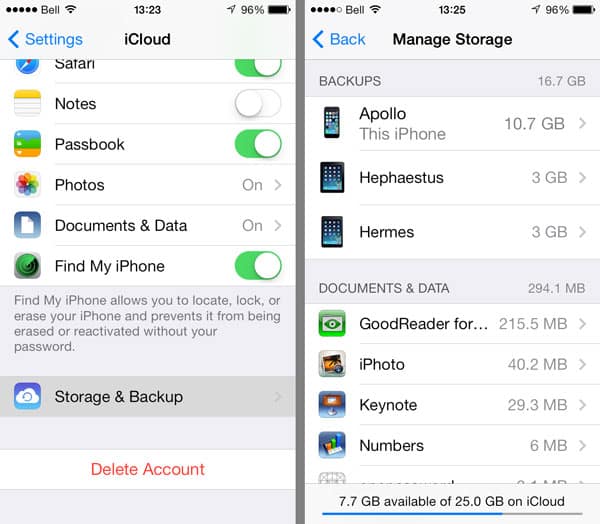 iphone storage full but nothing on phone