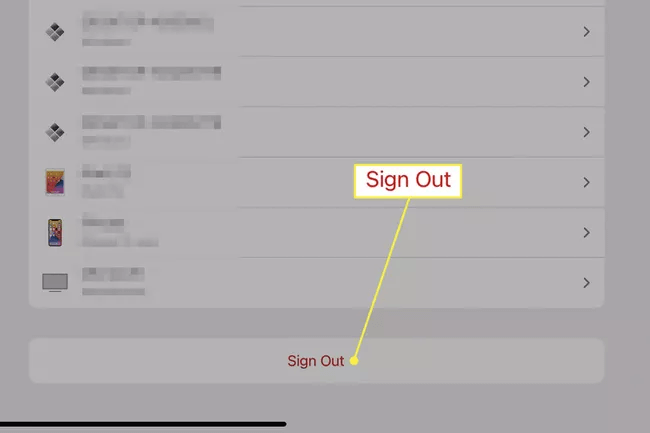 sign out settings