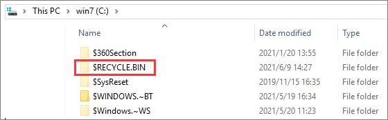 $recycle.bin folder