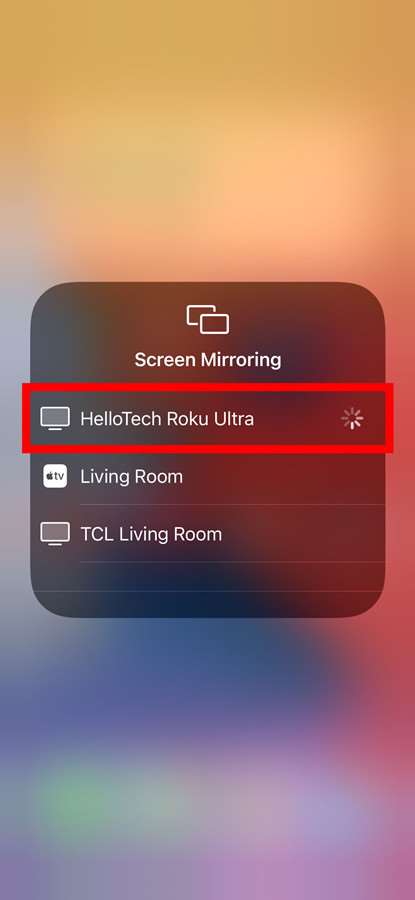 how to mirror iphone to roku