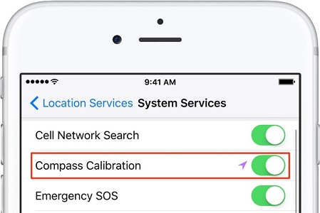 iphone 11 compass not working