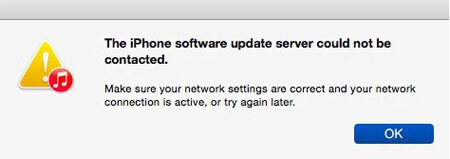 iphone software update could not be contacted