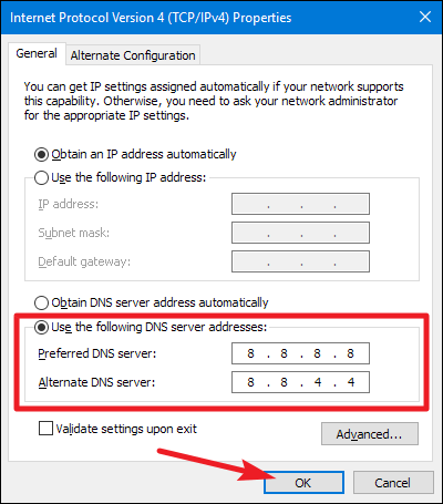 google dns server