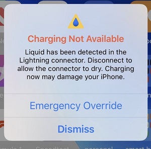 iphone liquid detected