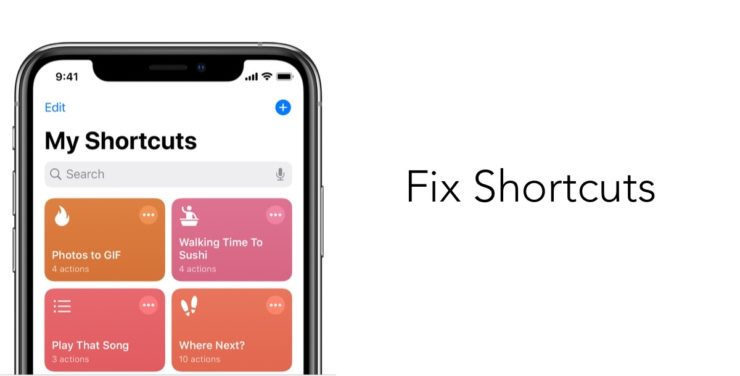 shortcuts not working iphone