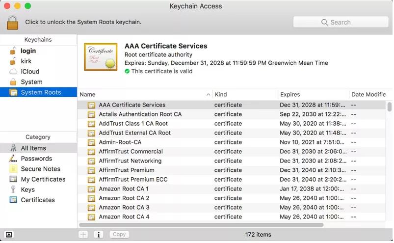 itunes can't verify the identity of the server s.mzstatic.com