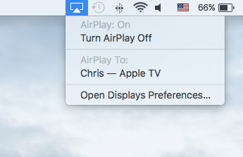 mac airplay icon to apple smart tv