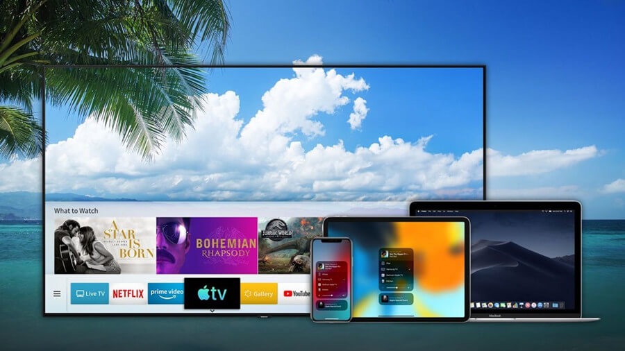 how to airplay to samsung tv