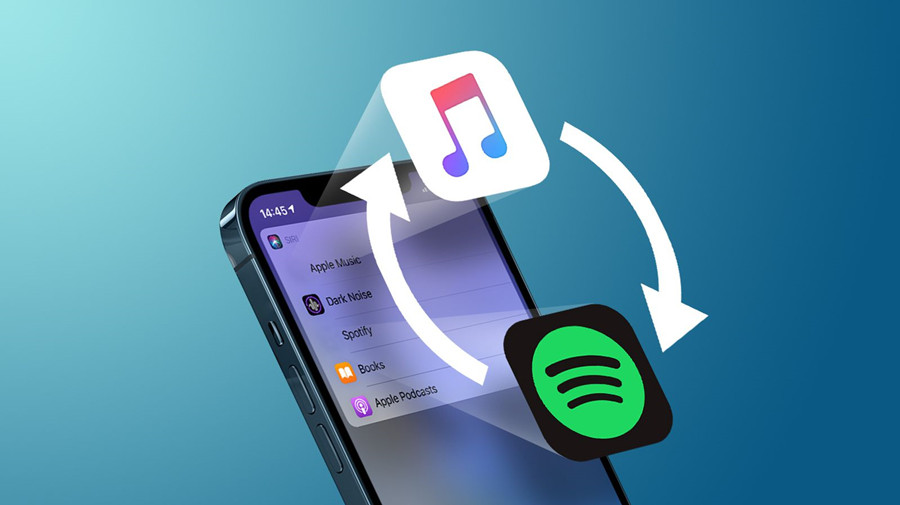 use siri app to resume music playing