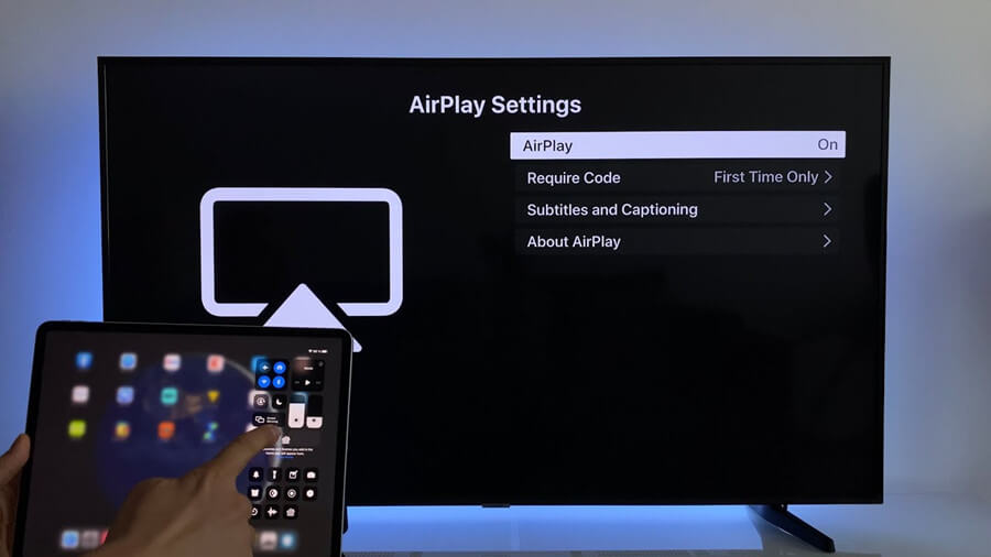 smart tv airplay settings