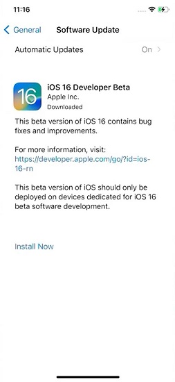download ios 16 beta complete
