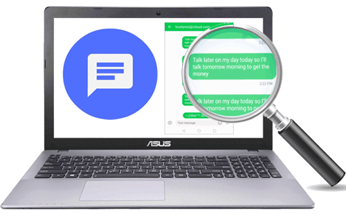 view android messages on pc