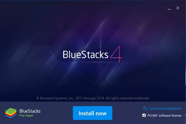 install bluestacks