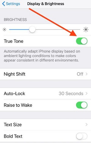 iphone brightness keeps dimming