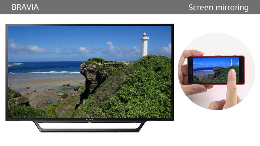 screen mirror phone to sony tv