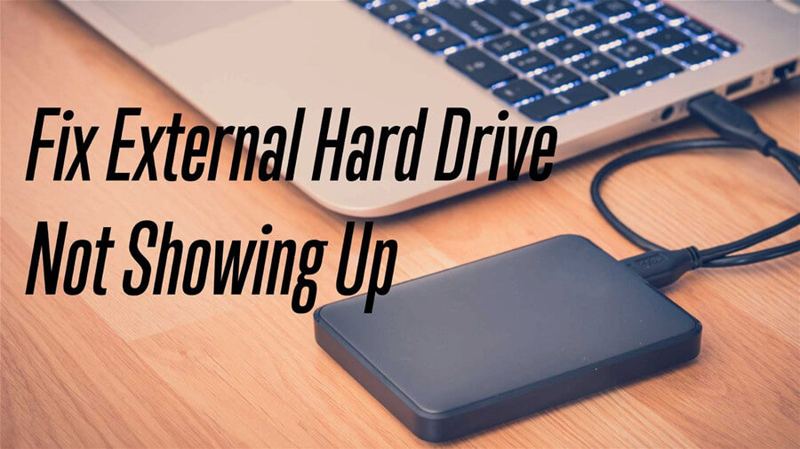 fix external hard drive not showing up