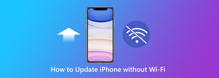 how to update iphone wifhout wifi