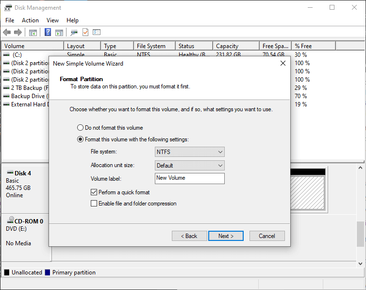 format external hard drive