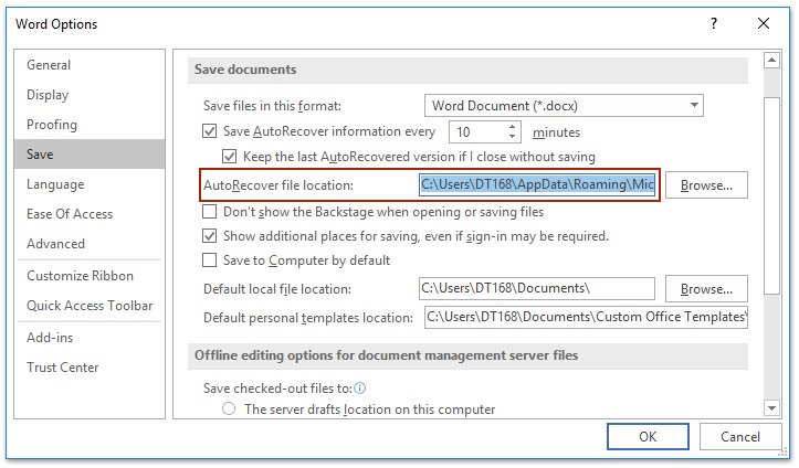 how to recover unsaved word documents