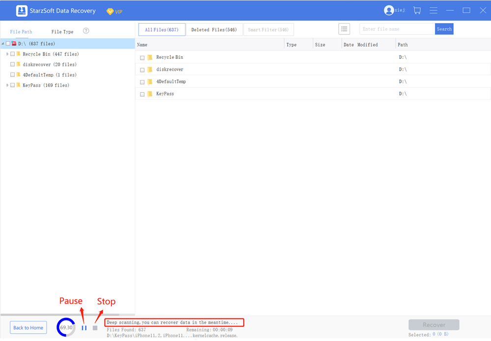 how to recover deleted excel file using Starzsoft Data Recovery