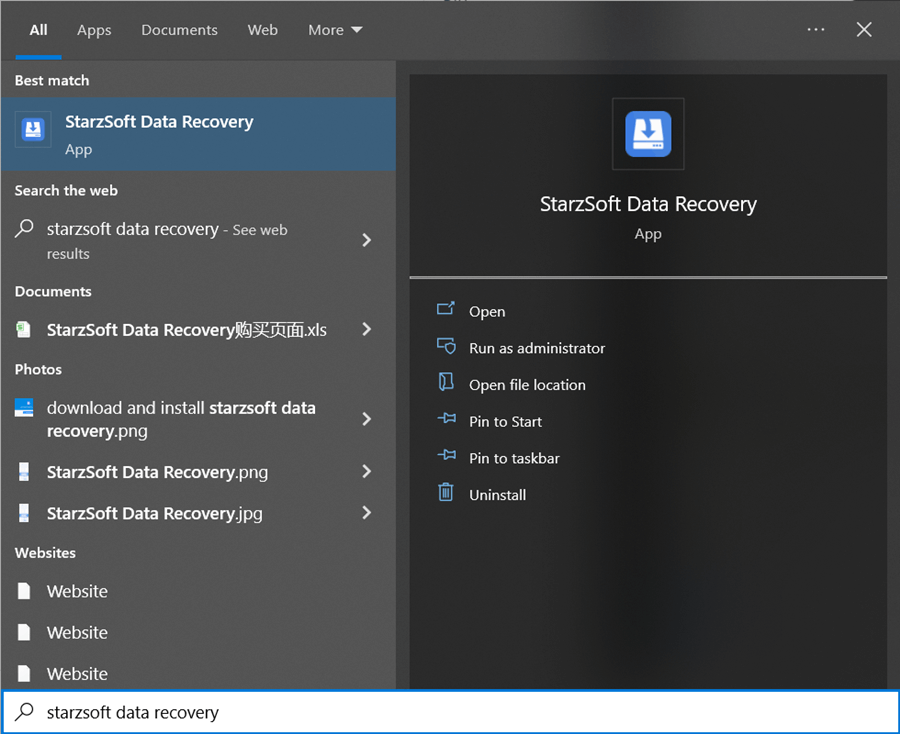 Download Starzsoft Data Recovery to recover deleted word documents