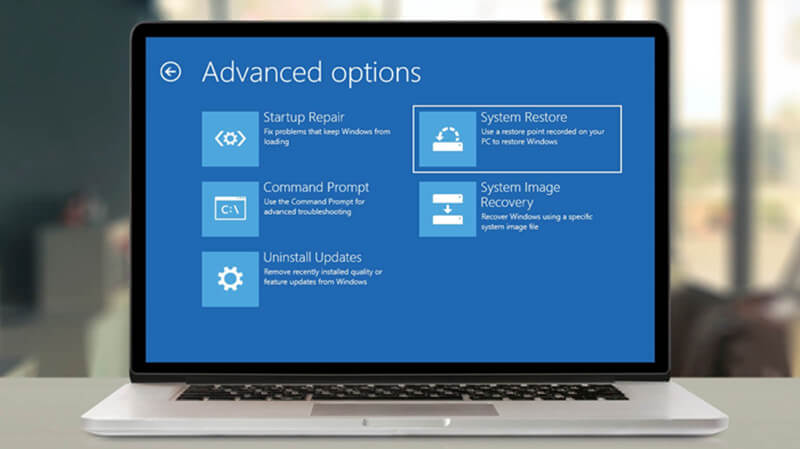 lenovo scanning and repairing drive stuck at 100？fixed with system restore