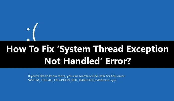 fix system thread exception not handled 