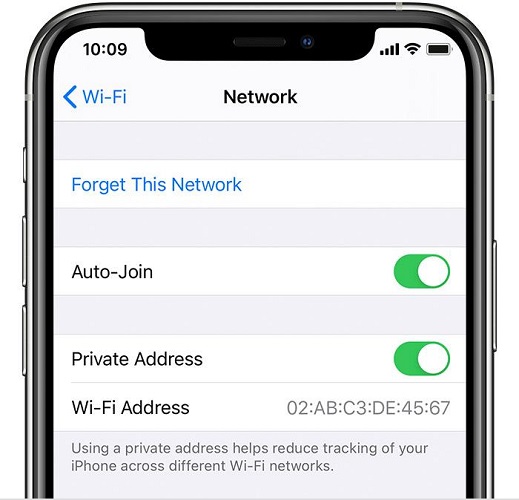 iphone 11 disconnects from wifi when locked