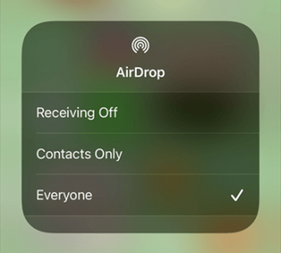 check airdrop basic settings