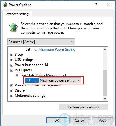 drive power state failure